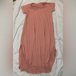 Entro Dusty Rose Maxi Dress with pockets large